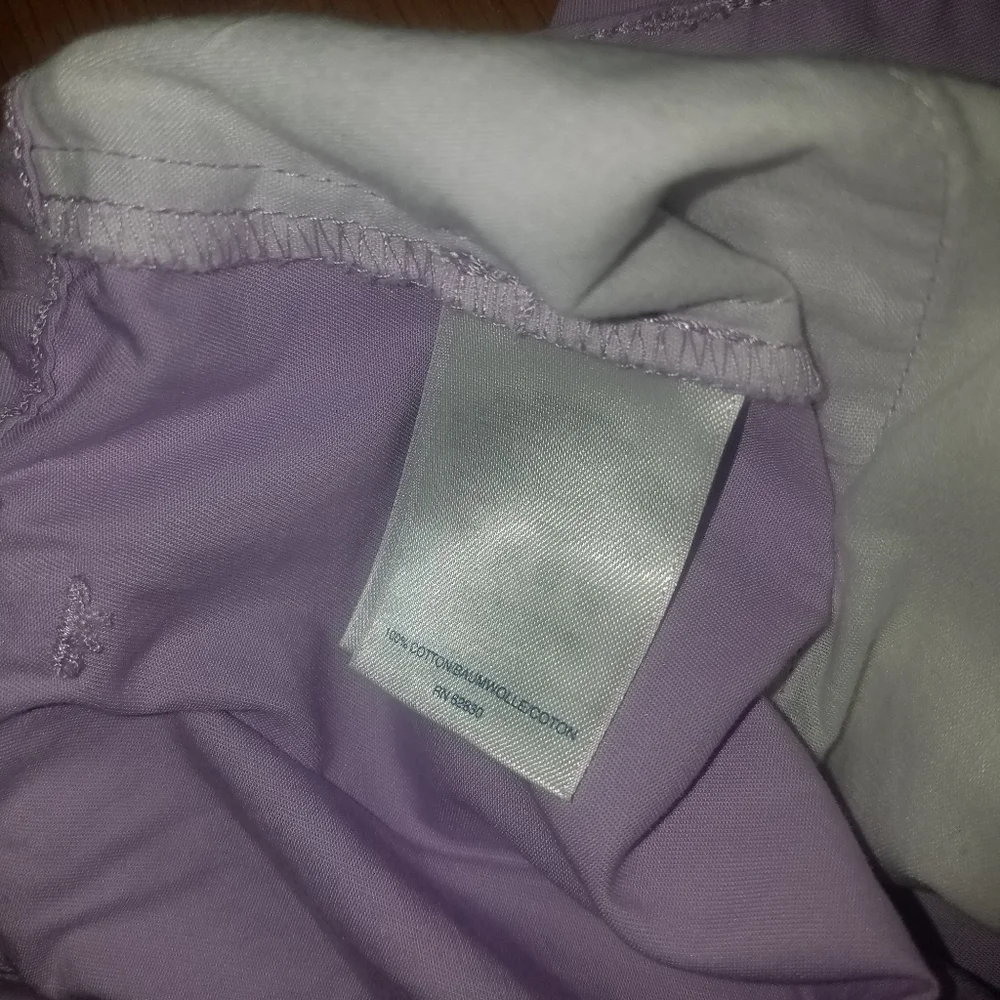 Lands End lavender cotton shorts.